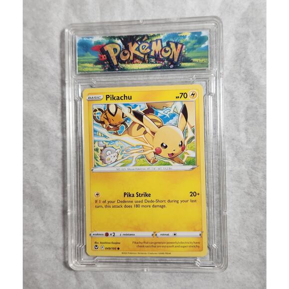Pokemon Ungraded Slabs Of 4 Trading Cards Holos & Pikachu NM - Picture 3 of 6